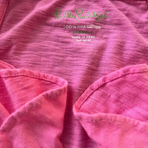 Lilly Pulitzer Shay Tank Top - Pink - XXS - Picture 4 of 6